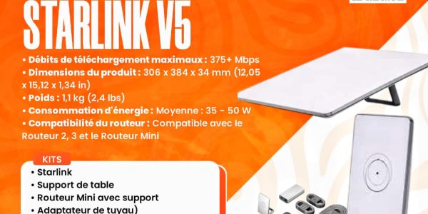STARLINK V5 – Une connexion Internet ultra-rapide, où que vous soyez !
